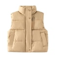 thumbnail image 1 of GYRATEDREAM Boys Girls' Light Weight Down Vest, Kids Lightweight Sleeveless Jacket, Boys Girls Puffer Down Vest for 3-10Y, 1 of 11