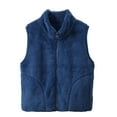 thumbnail image 1 of GYRATEDREAM Boys Girls Polar Fleece Vest Jacket Kids Ligntweight Coat Zipper Closure Sleeveless Outwear Tops for 4-12Y, 1 of 7