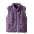 thumbnail image 1 of GYRATEDREAM Boys Girls Polar Fleece Vest Jacket Kids Ligntweight Coat Zipper Closure Sleeveless Outwear Tops for 4-12Y, 1 of 8