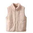 thumbnail image 1 of GYRATEDREAM Boys Girls Polar Fleece Vest Jacket Kids Ligntweight Coat Zipper Closure Sleeveless Outwear Tops for 4-12Y, 1 of 9