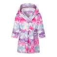 thumbnail image 1 of GYRATEDREAM Boys Girls Robes Cartoon Hooded Plush Robe Animal Pajamas Soft Fleece Bathrobes Cute Sleepwear Gowns, 1 of 8