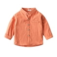 thumbnail image 1 of GYRATEDREAM Boys' Shirt - Casual Long Sleeve Button Down Collared Shirt – Long Sleeve Shirt Tops for 2-9Y, 1 of 6