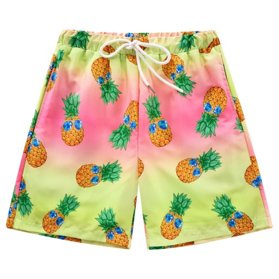 GYRATEDREAM Boys Swim Trunks Compression Boxer Brief Liner Bathing Suit Quick Dry Beach Swimsuit Shorts for 10-12T