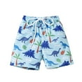 thumbnail image 1 of GYRATEDREAM Boys Swim Trunks Kids Quick Dry Bathing Suits Swimsuit Dinosaur Print Swim Shorts Swimwear for 6 Months-4 Years, 1 of 1