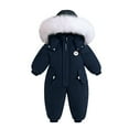 thumbnail image 1 of GYRATEDREAM Boys and Girls One Piece Snowsuits Overalls Ski Suits Winter Waterproof Coats Jumpsuits for Baby Toddler 1T-5T, 1 of 4