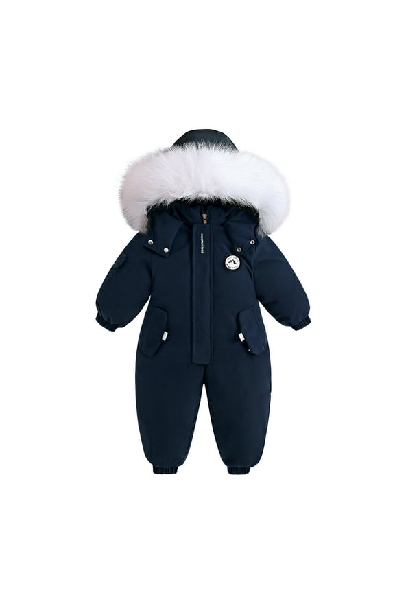 Boys and Girls One Piece Snowsuits Overalls Ski Suits Winter Waterproof Coats Jumpsuits for Baby Toddler 1T-5T