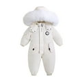 thumbnail image 1 of GYRATEDREAM Boys and Girls One Piece Snowsuits Overalls Ski Suits Winter Waterproof Coats Jumpsuits for Baby Toddler 1T-5T, 1 of 10