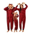 thumbnail image 1 of GYRATEDREAM Christmas Pajamas for Family Matching Cute Long Sleeve Couples Soft Sleepwear One Piece Funny Christmas Pjs Sets, 1 of 10