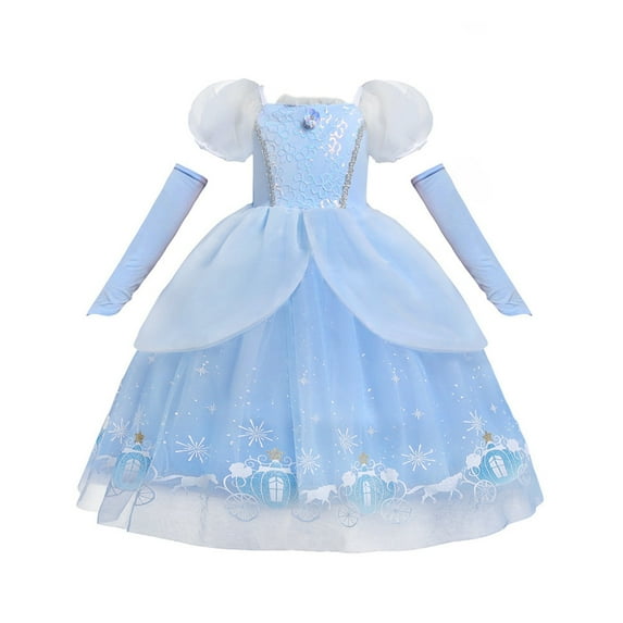 GYRATEDREAM Costume for Girls Toddler Ice Princess Dress Halloween Birthday Outfit Party Dress up Christmas Fancy Party Dresses