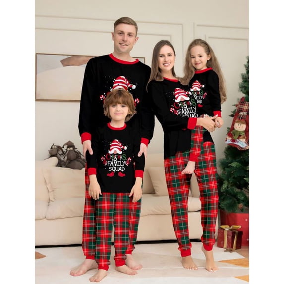 GYRATEDREAM Family Christmas Pjs Matching Sets Christmas Pajamas for Family Holiday Jammies Sleepwear Festive Christmas Pajamas