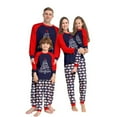 thumbnail image 1 of GYRATEDREAM Family Christmas Pjs Matching Sets Reindeer and Snowflake Patterned Sleepwear Xmas PJS Set for Couples and Kids Jammies Loungewear Set for S(Dad) Blue, 1 of 8