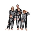 thumbnail image 1 of GYRATEDREAM Family Matching Halloween Onesie Pajamas, Funny Skeleton Hooded Zipper PJs Holiday Loungewear for Men/Women/Kid, 1 of 10