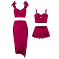 thumbnail image 1 of GYRATEDREAM Family Matching Swimsuit Set High Waisted Mommy and Me Swimsuit Two Piece Girls Ruffled Bikini Bathing Suit, 1 of 5