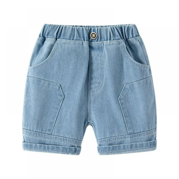 GYRATEDREAM Fashion Baby and Toddler Boys Denim Shorts Elastic Waist Casual Shorts 1-6 Years