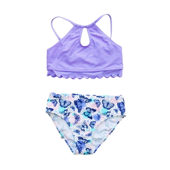 Ten Bathing GYRATEDREAM Girl's 2 Piece Swimsuit High Waist Bathing Suit Teen Kids ...