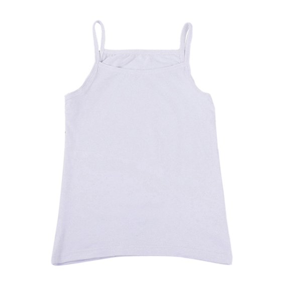 GYRATEDREAM Girl’s Sleeveless Tank Top – Stretch Undershirts Cami Camisole Tank Tops, Soft Comfortable Scoop Neck Undershirts Camis, UV Protective Fabric, Rated UPF 50+ for 4-15Y