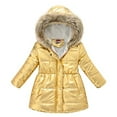 thumbnail image 1 of GYRATEDREAM Girl's Winter Coat Jacket Hooded Kids Toddler Parka Outwear Warm Cotton Puffer Hooded Jacket 4-10T, 1 of 8