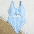 thumbnail image 1 of GYRATEDREAM Girls 1-Piece Sport Swimsuit Cut Out Summer Monokini Swimwear for 7-14 Years Kid, 1 of 5