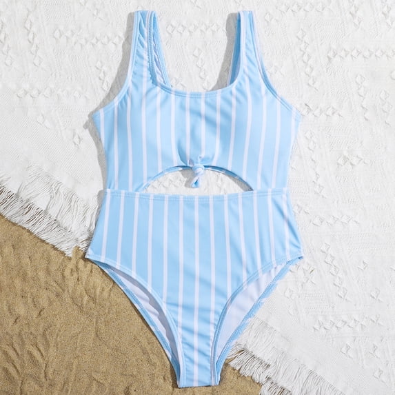 GYRATEDREAM Girls 1-Piece Sport Swimsuit Cut Out Summer Monokini Swimwear for 7-14 Years Kid