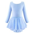 thumbnail image 1 of GYRATEDREAM Girls Ballet Leotards Long Sleeve Outfits Dress Tutu Dress with Sparkling Sequin for 5-12 Years, 1 of 9