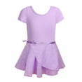 thumbnail image 1 of GYRATEDREAM Girls Ballet Leotards with Skirt Classic Short Sleeve and Criss-Cross Back Dance Gymnastic Ballerina Outfit Dress for 2-10 Years, 1 of 6