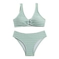thumbnail image 1 of GYRATEDREAM Girls Bikini Set Two Piece Kids Color Block Swimsuit Teen Bathing Suits Girls' Swimwear for 8-14 Years, 1 of 5