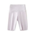 thumbnail image 1 of GYRATEDREAM Girls' Capri Leggings 3/4 Pants Basic School Sports Dance Kids Cropped Capri Summer Yoga Running Dance Tights for 12-13Y Purple, 1 of 8