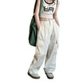 thumbnail image 1 of GYRATEDREAM Girls Cargo Pants Wide Leg Streetwear Kids Pants with Pockets Lightweight Outdoor Jogger Pants 6-14 Years, 1 of 5