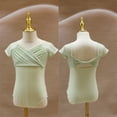 thumbnail image 1 of GYRATEDREAM Girls Cotton Ballet Leotards Kids Elastic Puff Sleeve Bodysuit Children Gymnastics Ballerina Dance Costumes for 6-13 Years, 1 of 3