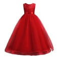 thumbnail image 1 of GYRATEDREAM Girls Embroidery Prom Gowns Luxury Wedding Birthday Party Princess Long Dress 3-14 Years, 1 of 5