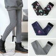 thumbnail image 1 of GYRATEDREAM Girls Fleece Lined Thick Leggings Colorful Autumn Winter Warm Pants 2-12 Years, 1 of 8