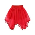 thumbnail image 1 of GYRATEDREAM Girls Layered Tutu Tulle Skirts Toddler Tutu Skirt Tulle Asymmetric Elastic Waist Skirts Girls Birthday Fashion Clothes , 4-5 Years, 1 of 4