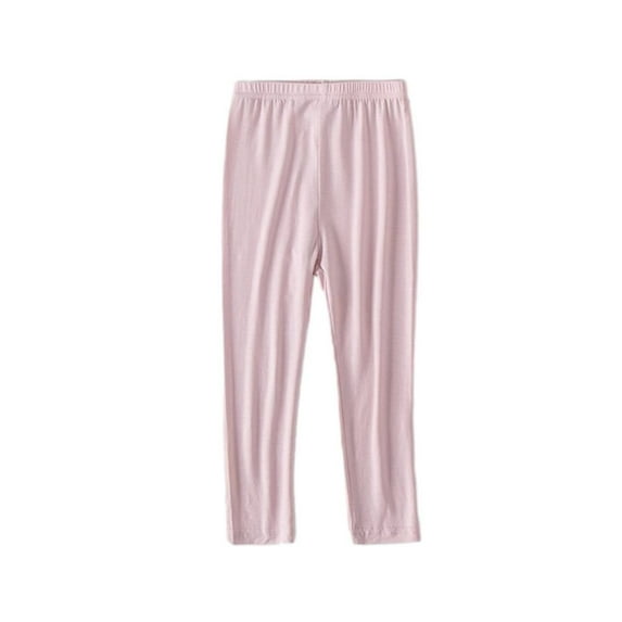 GYRATEDREAM Girls Leggings High Waisted Kids Compression Yoga Pants Stretch Running Dance Tights for Teen School Workout for 9-10Y Pink