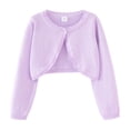 thumbnail image 1 of GYRATEDREAM Girls Long Sleeve Bolero Cardigan Kids Button Closure Knitted Shrug Cropped Sweaters Tops 1-10 Years, 1 of 9