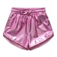 thumbnail image 1 of GYRATEDREAM Girls Metallic Dance Shorts for Athletic Sparkly Hot Pants for Girls 4-12 Years, 1 of 10