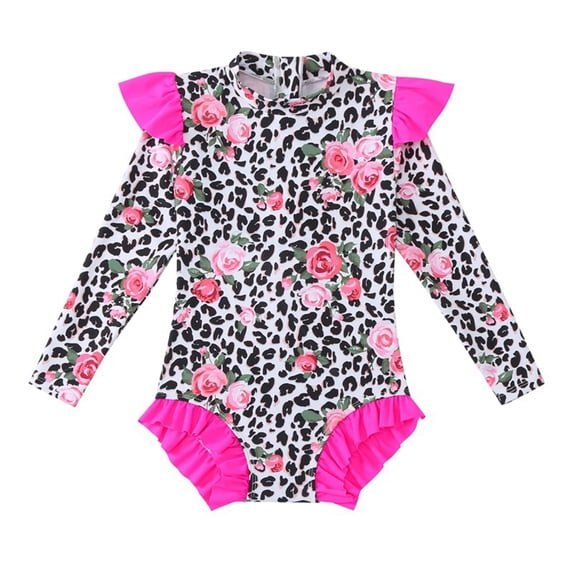 GYRATEDREAM Girls One-Piece Swimsuits Bathing Suits Multicolor Kids Sport Summer Beach Swimwear for 2-12 Years