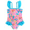 thumbnail image 1 of GYRATEDREAM Girls' One-Piece Swimwear Toddler Quick Dry Swimsuits Girls Beach Bathing Suit Kids Cute Sleeveless Swimwear for 4-7Y, 1 of 8