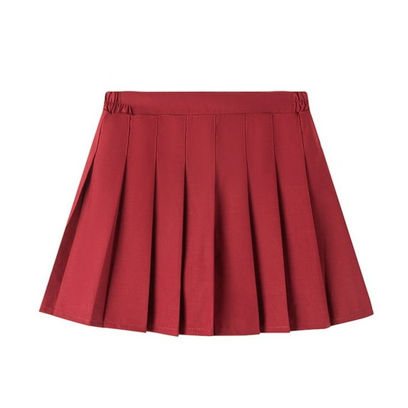 GYRATEDREAM Girls Pleated Mini Skirt High Waist Tennis School Uniform Skirts for 4-14 Years