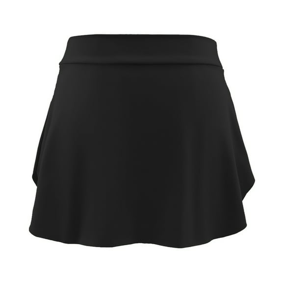 GYRATEDREAM Girls Ruffle Dance Skirt Toddler Baby Stretch Elastic Waist Side Slit Dress Kids Ballet Skirt Golf Athletic Pleated Skorts for 3-14 Years