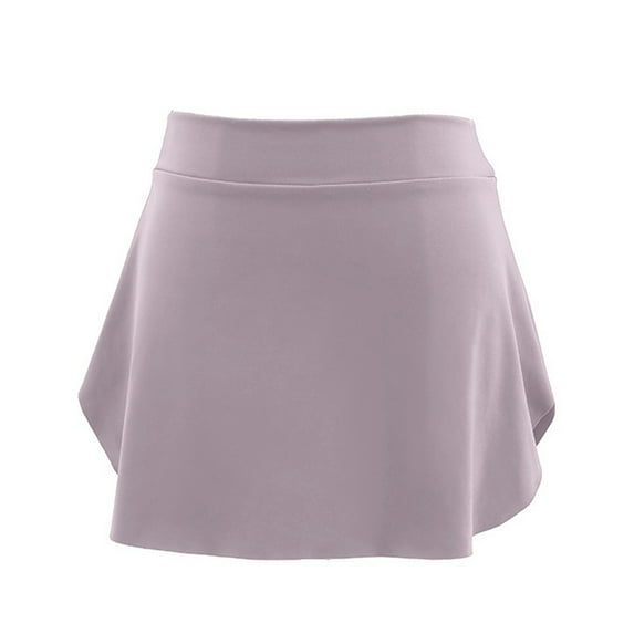 GYRATEDREAM Girls Ruffle Dance Skirt Toddler Baby Stretch Elastic Waist Side Slit Dress Kids Ballet Skirt Golf Athletic Pleated Skorts for 3-14 Years