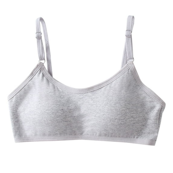 GYRATEDREAM Girls Seamless Training Bra Crop Cami Training Bras Seamless Bra Sports Bra Wireless Bras Elastic Thin Shoulder Straps