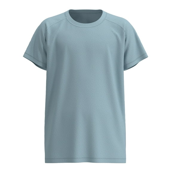 GYRATEDREAM Girls Short Sleeve Dry-Fit Crew Neck Active Athletic Performance T-Shirt for Kids 5-12 Years