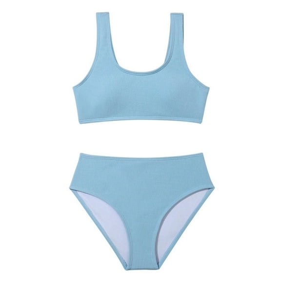 GYRATEDREAM Girls' Summer Bikini Two-Piece Swimsuit Set with UPF 50  Sun Protection Quick-Dry Bathing Suit, Stylish & Comfortable Swimwear for Beach & Pool for 7-14Y