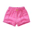 thumbnail image 1 of GYRATEDREAM Girls Summer Denim Shorts Ripped Holes Soft Elastic Waistband Jeans with Pockets, 1 of 5
