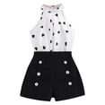 thumbnail image 1 of GYRATEDREAM Girls Summer Outfits Sleeveless Halter Top and Shorts Set Kids 2Pcs Clothes Set with Belt for 11-12Y, 1 of 9