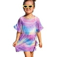 thumbnail image 1 of GYRATEDREAM Girls Swim Cover Up Beach Swimwear Coverup Swimsuit Wraps with Pom Pom Trim 7-11 Years, 1 of 1