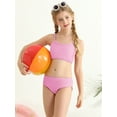 thumbnail image 1 of GYRATEDREAM Girls Swimsuits 2 Piece Bikini Set Spaghetti Strap High Waisted Bathing Suit Girls' Swimwear with Chest Pad, 1 of 6