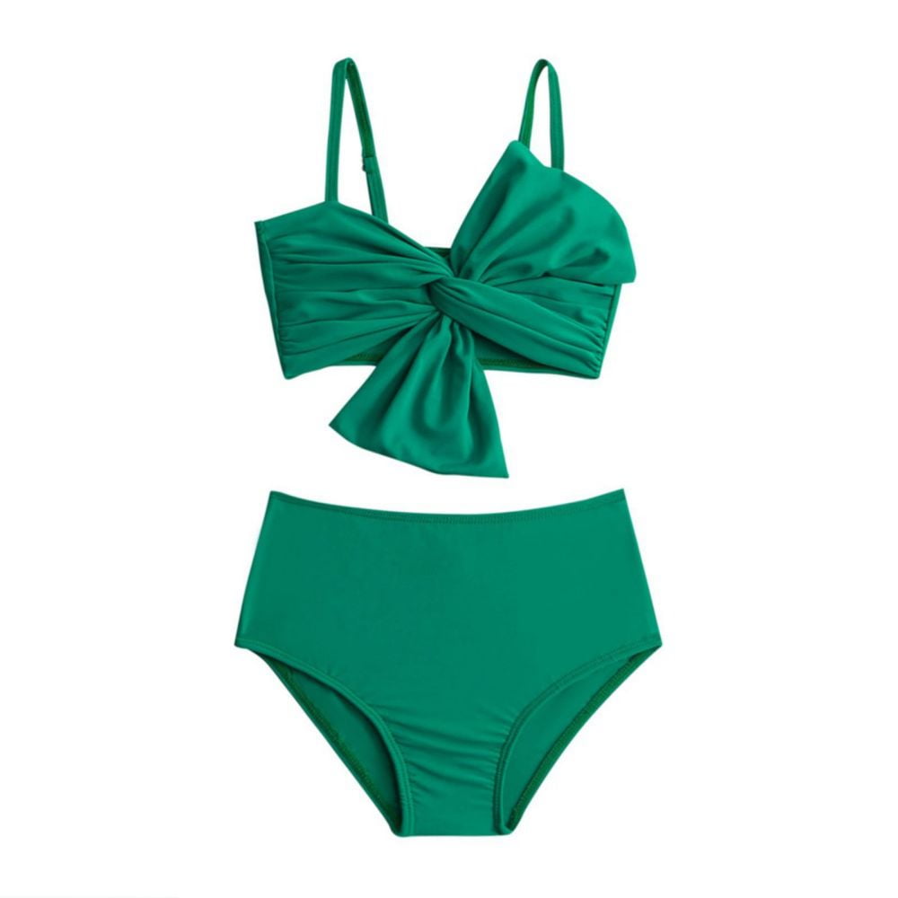 Girls 2pc Bathing suit with bow Made in Europe