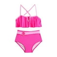 thumbnail image 1 of GYRATEDREAM Girls Swimsuits Two Piece swimsuit Tankini Set 2 Piece Bathing Suits Rashguard Set for 6-8 Years, 1 of 5