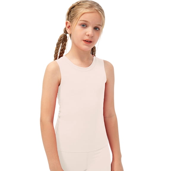 GYRATEDREAM Girls Tank Tops Breathable Vests for GYM Athletic Yoga Running Dancing for 5-12 Years